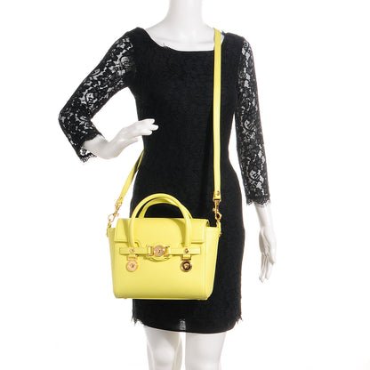 Versace Leather Small Signature Bag Yellow 2 of 8