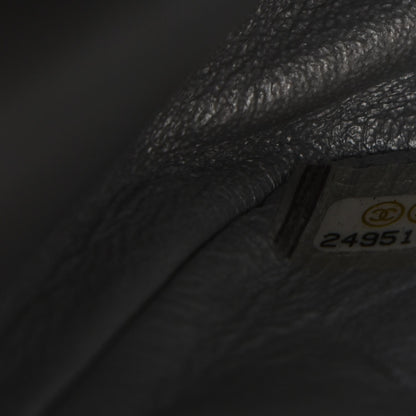 Chanel Metallic Caviar Quilted 2.55 Reissue 226 Flap Silver Black 7 of 8