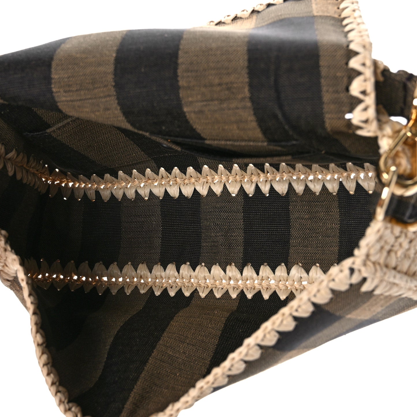 Fabric Jacquard Raffia Straw Pequin Gingham Woven Baguette Beige Black Natural