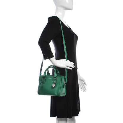 Alexander McQueen Pebbled Calfskin Mini Padlock Tote Green 2 of 12