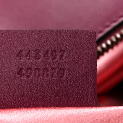 Gucci Velvet Matelasse Small GG Marmont Shoulder Bag Fuchsia Violet Cyclamen 7 of 10