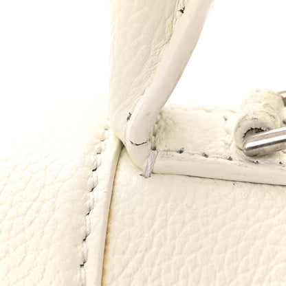 Balenciaga Grained Calfskin Small Hourglass Top Handle Bag White 15 of 16