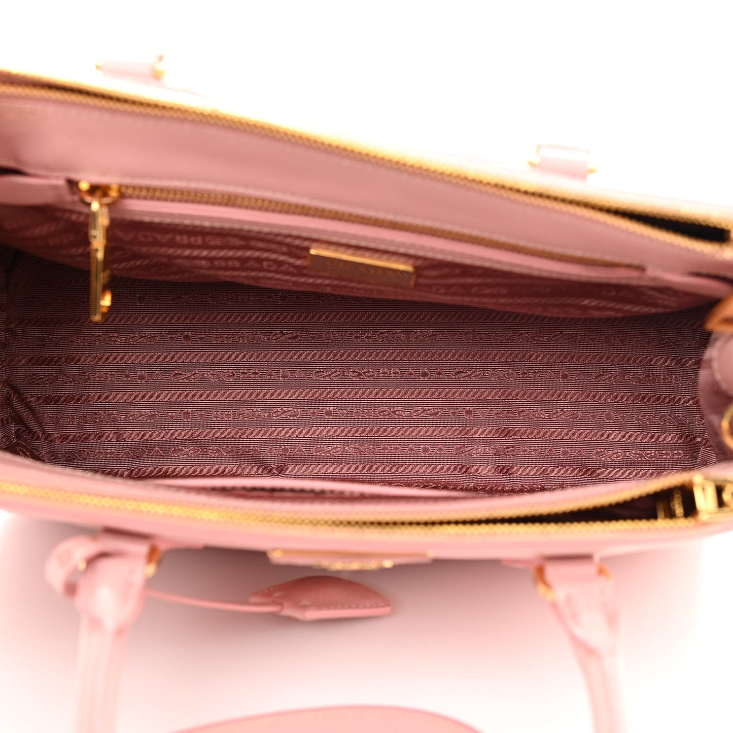 Saffiano Small Galleria Double Zip Tote Orchidea