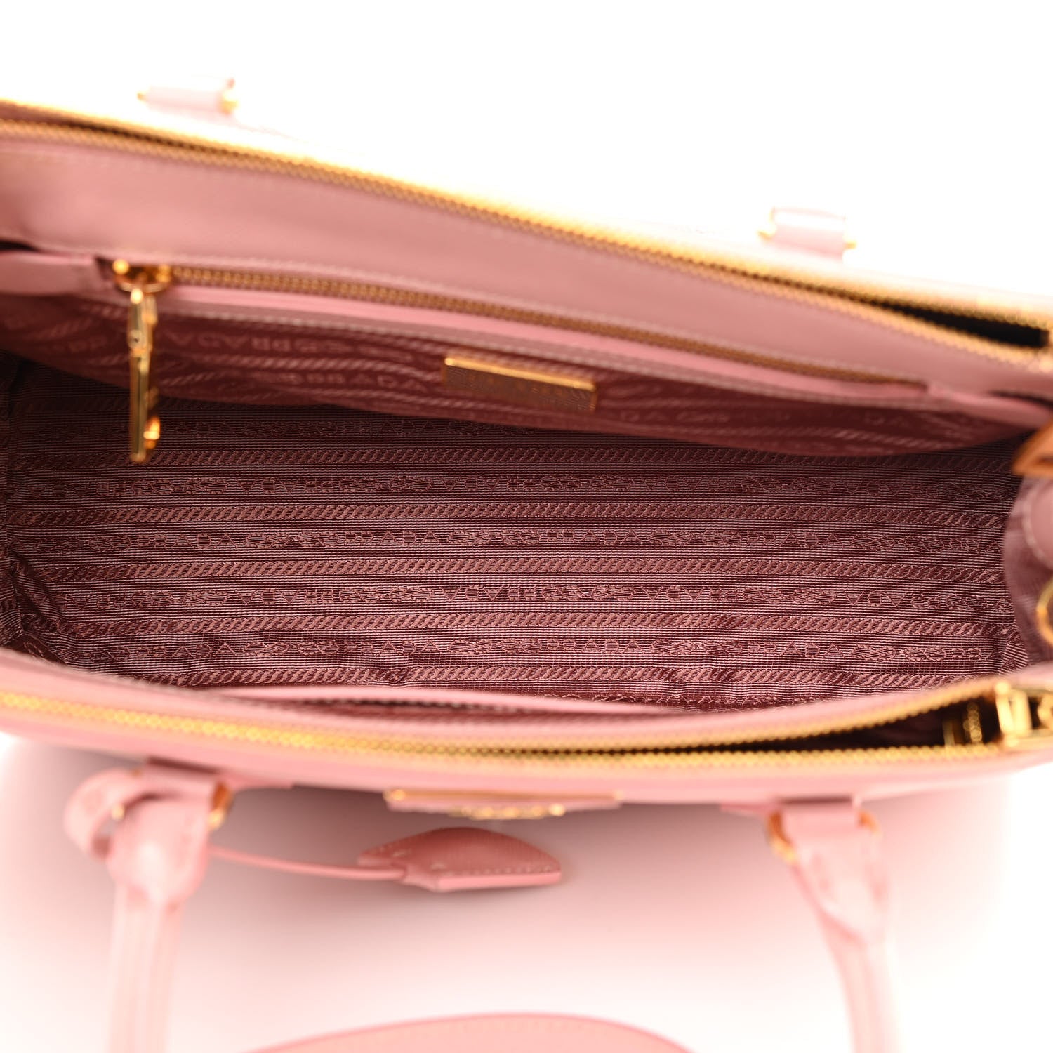 Prada Saffiano Small Galleria Double Zip Tote Orchidea 5 of 12