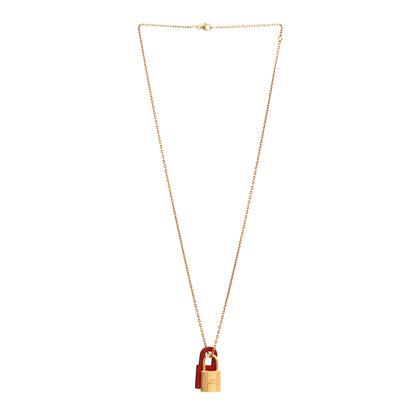 Hermes Swift Small O'Kelly Pendant Necklace Rouge De Coeur 3 of 7