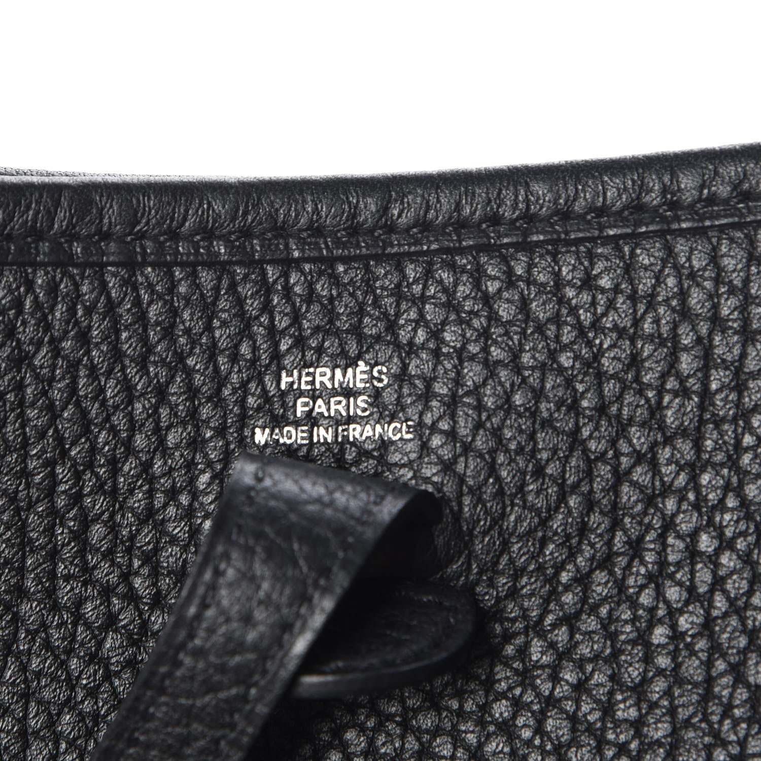 Hermes Taurillon Clemence Evelyne TPM Black 7 of 8