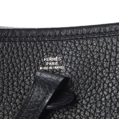 Hermes Taurillon Clemence Evelyne TPM Black 7 of 8