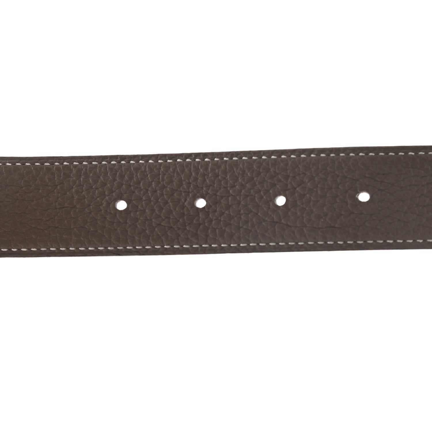 Hermes Box Togo 32mm H Belt 80 Black Etoupe 3 of 6