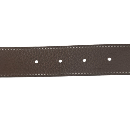 Hermes Box Togo 32mm H Belt 80 Black Etoupe 3 of 6