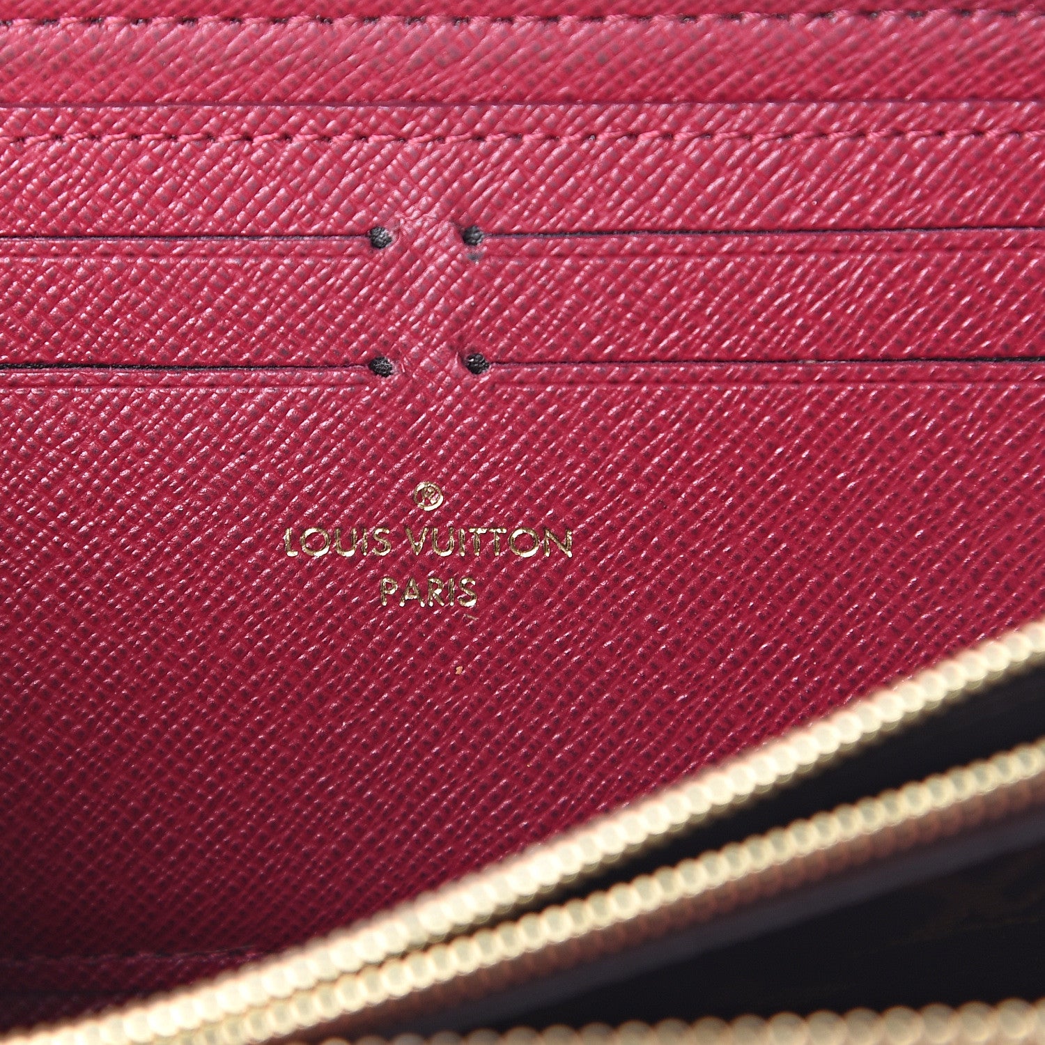 Louis Vuitton Monogram Clemence Wallet Fuchsia 5 of 5