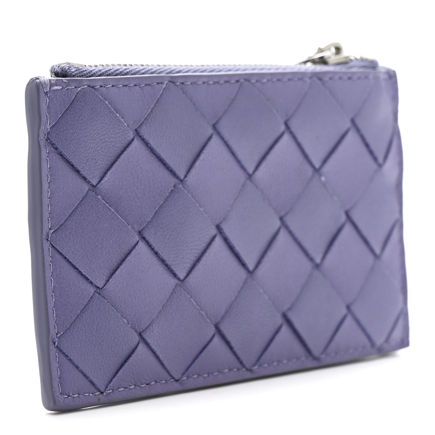 Bottega Veneta Nappa Intrecciato Key Case Purple 3 of 7