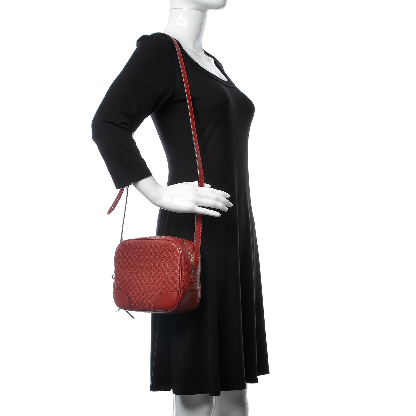 Microguccissima Mini Bree Messenger Bag Red