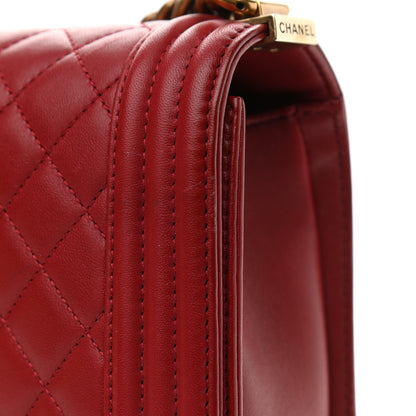 Chanel Calfskin Quilted New Medium Boy Flap Red 10 of 11
