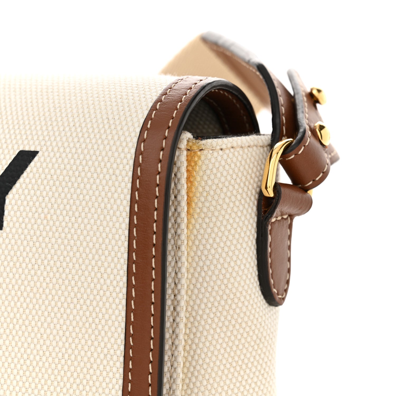 Burberry Canvas Horseferry Print Note Crossbody Bag Natural Tan 12 of 13