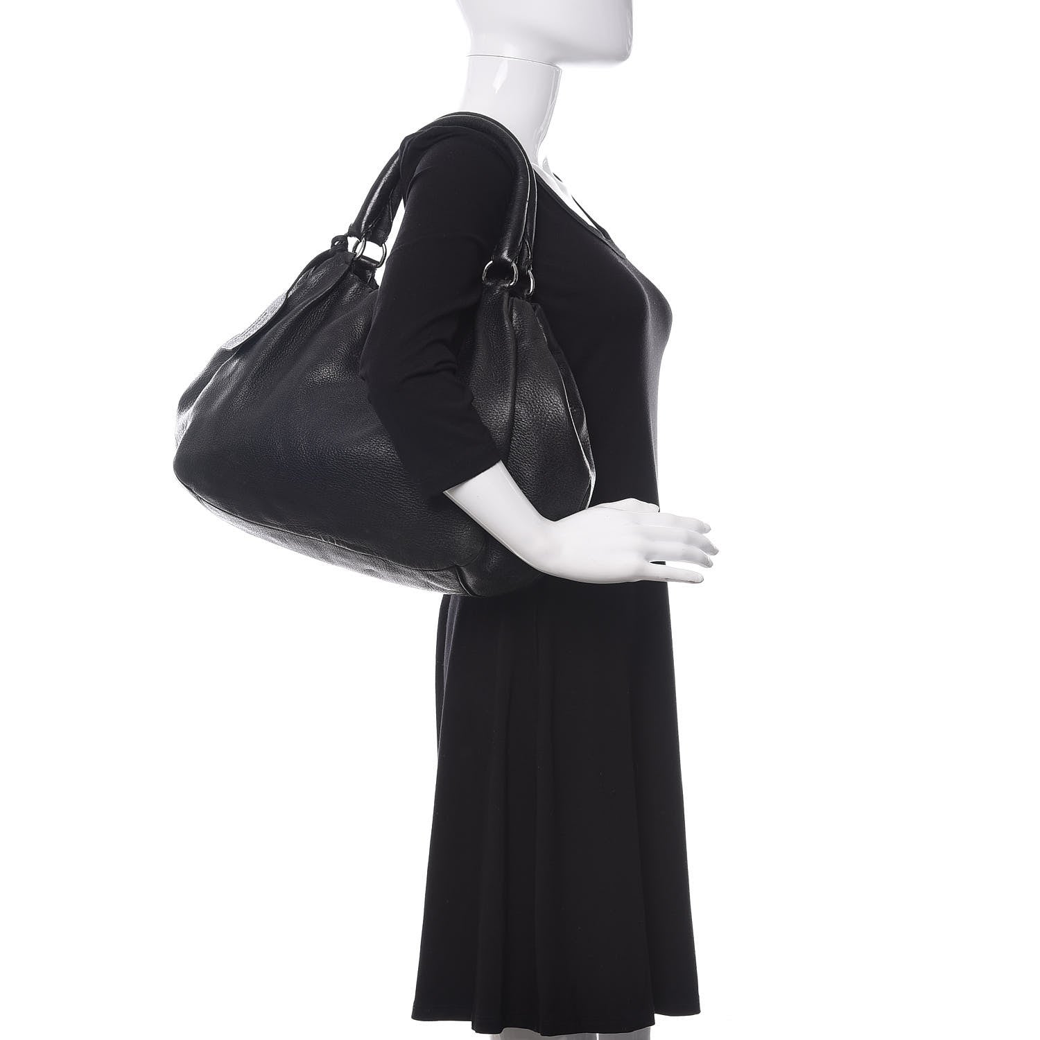 Prada Cervo Antik Bauletto Black 2 of 10