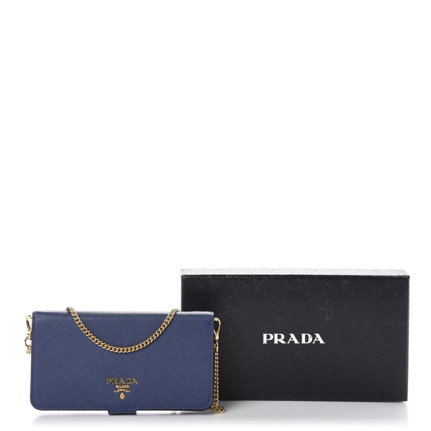 Saffiano Metal iPhone 7 Case Crossbody Wallet Bluette