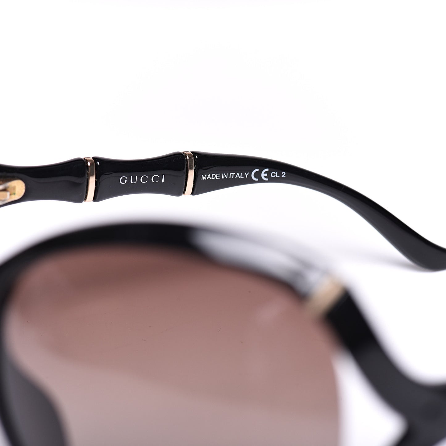 Oversized Oval Bamboo Sunglasses 3509/S Black