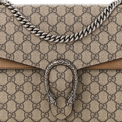 Gucci GG Supreme Monogram Medium Dionysus Shoulder Bag Taupe 8 of 11