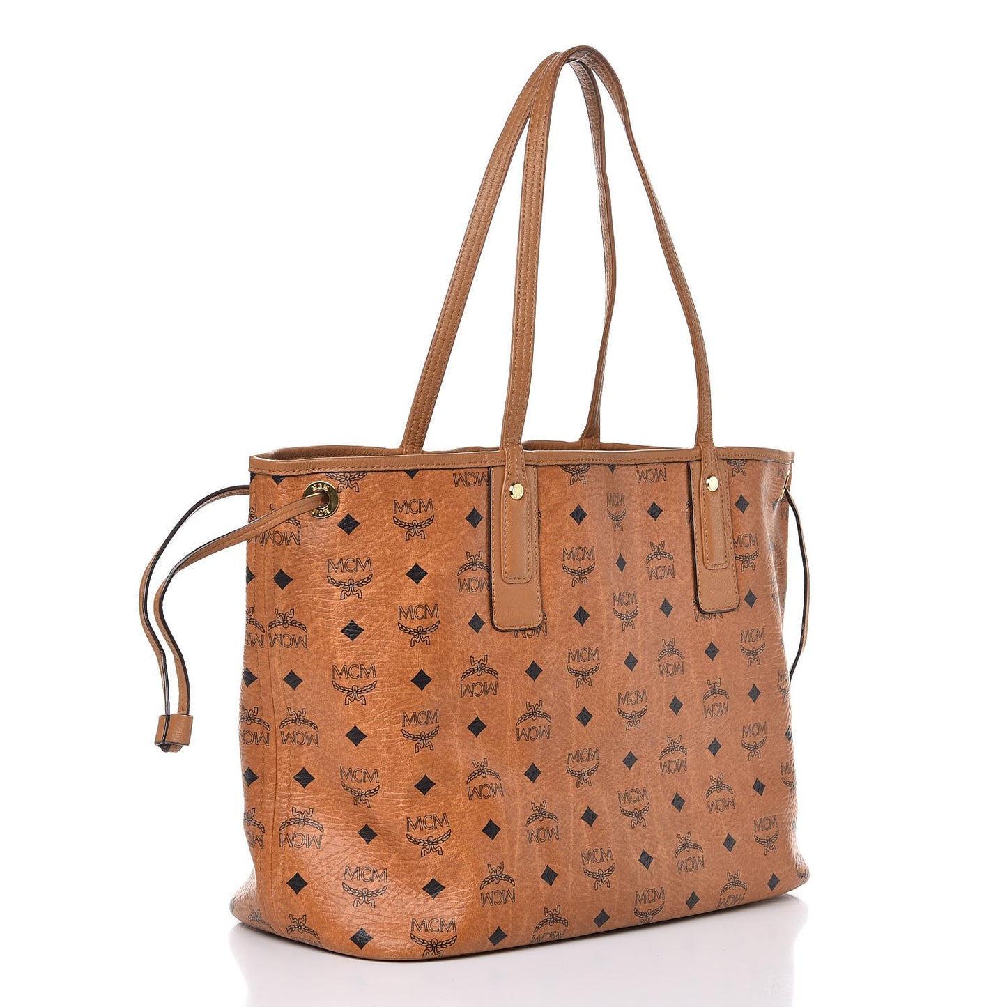 Visetos Liz Reversible Shopper Tote Cognac