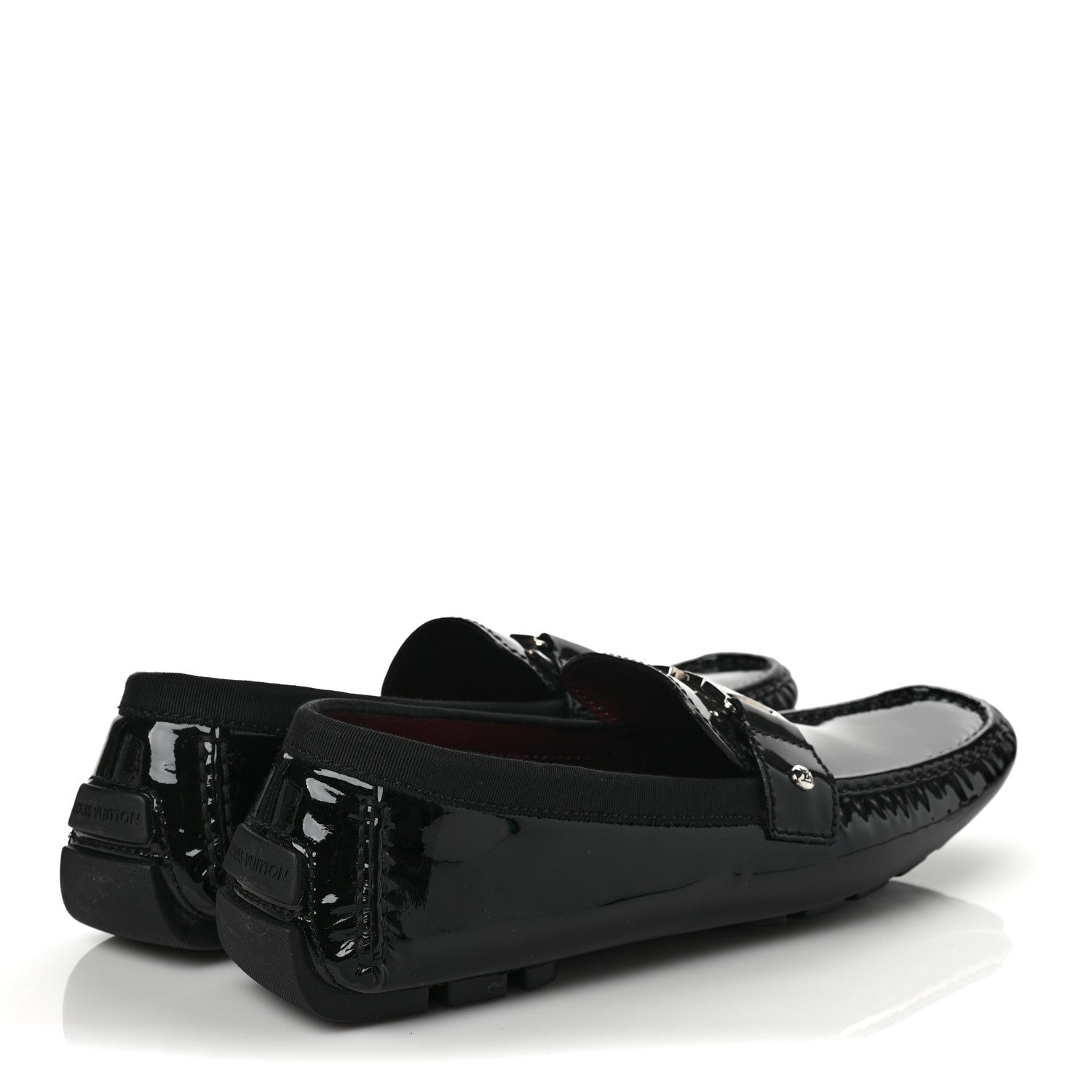 Louis Vuitton Patent Mens Monte Carlo Loafers 13 Black 4 of 9