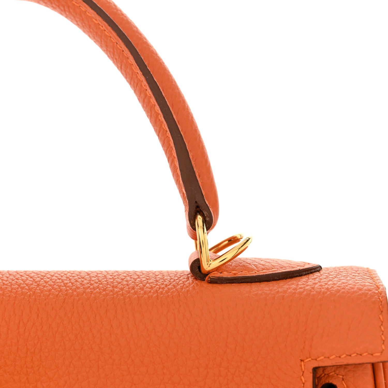 Hermes Togo Kelly Retourne 25 Orange 12 of 12