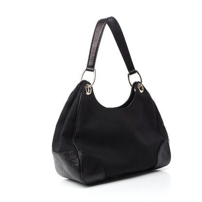 Gucci Canvas Guccissima Hobo Black 3 of 13