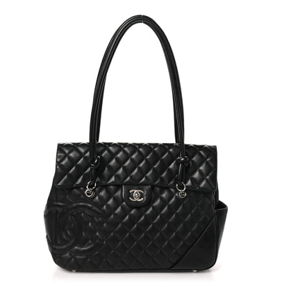 Chanel Calfskin Quilted Large Cambon Flap Black 1 of 12
