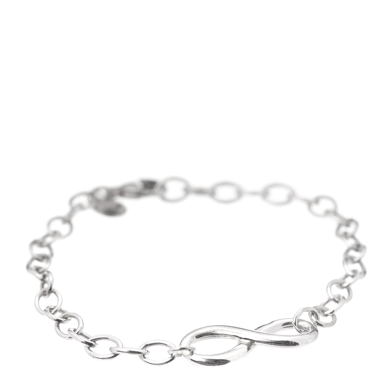 Tiffany Sterling Silver Infinity Chain Bracelet 1 of 6