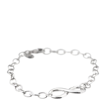 Tiffany Sterling Silver Infinity Chain Bracelet 1 of 6