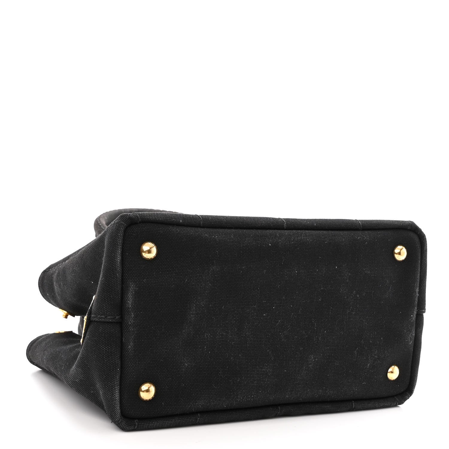 Prada Canapa Small Logo Tote Black Talco 4 of 9