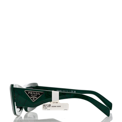 Prada Acetate Symbole Sunglasses SPR 13Z Green 3 of 8