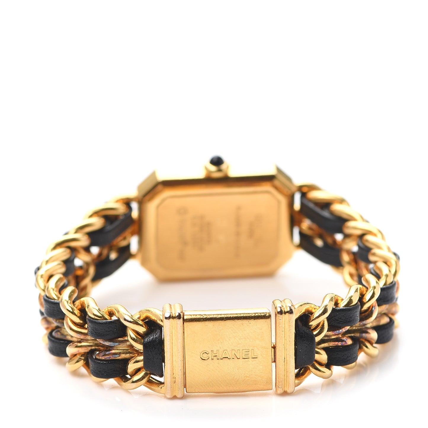 Stainless Steel Lambskin 20mm Chain Premiere Quartz Watch Gold M