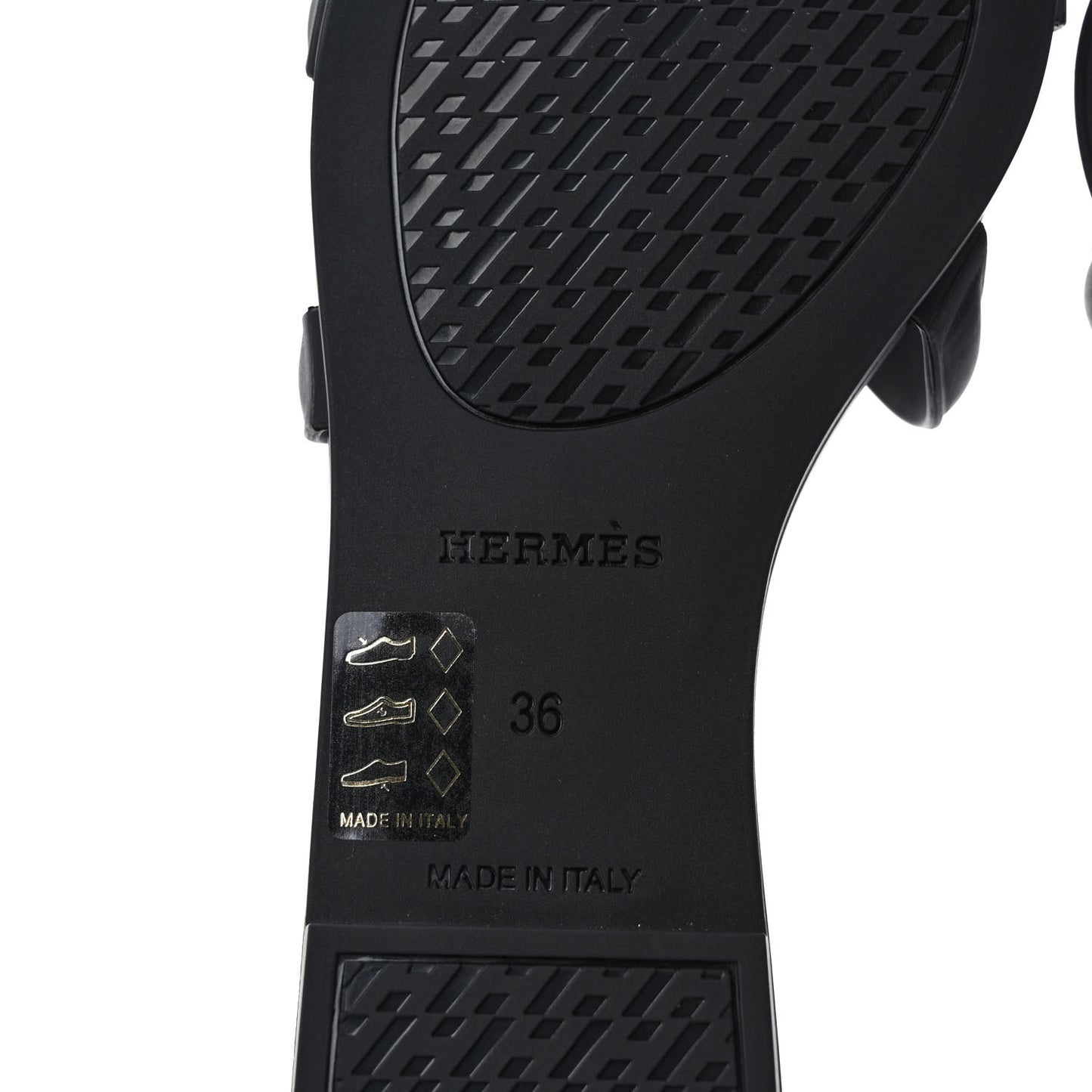Rubber Aloha Sandals 36 Black