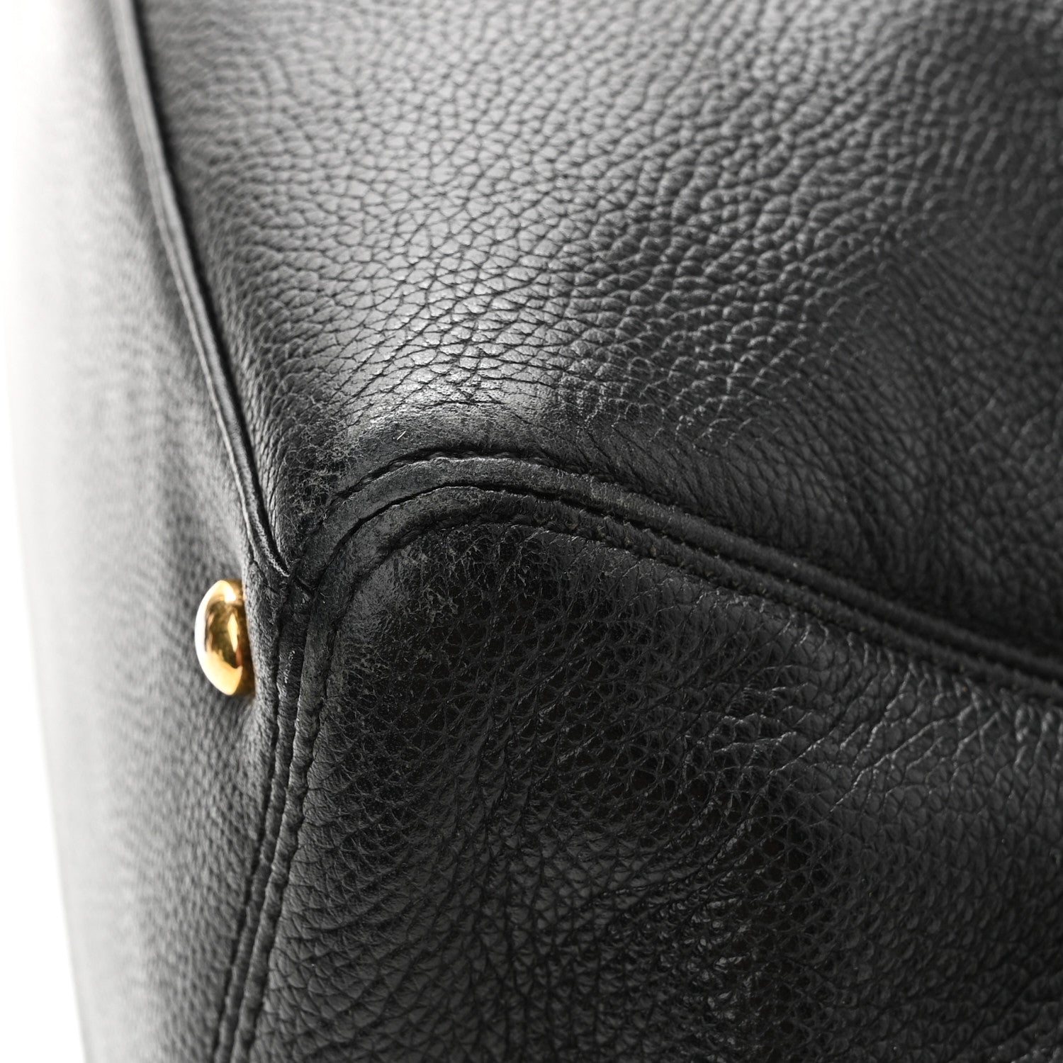 Chanel Calfskin Cerf Executive Shopper Tote Black 11 of 13