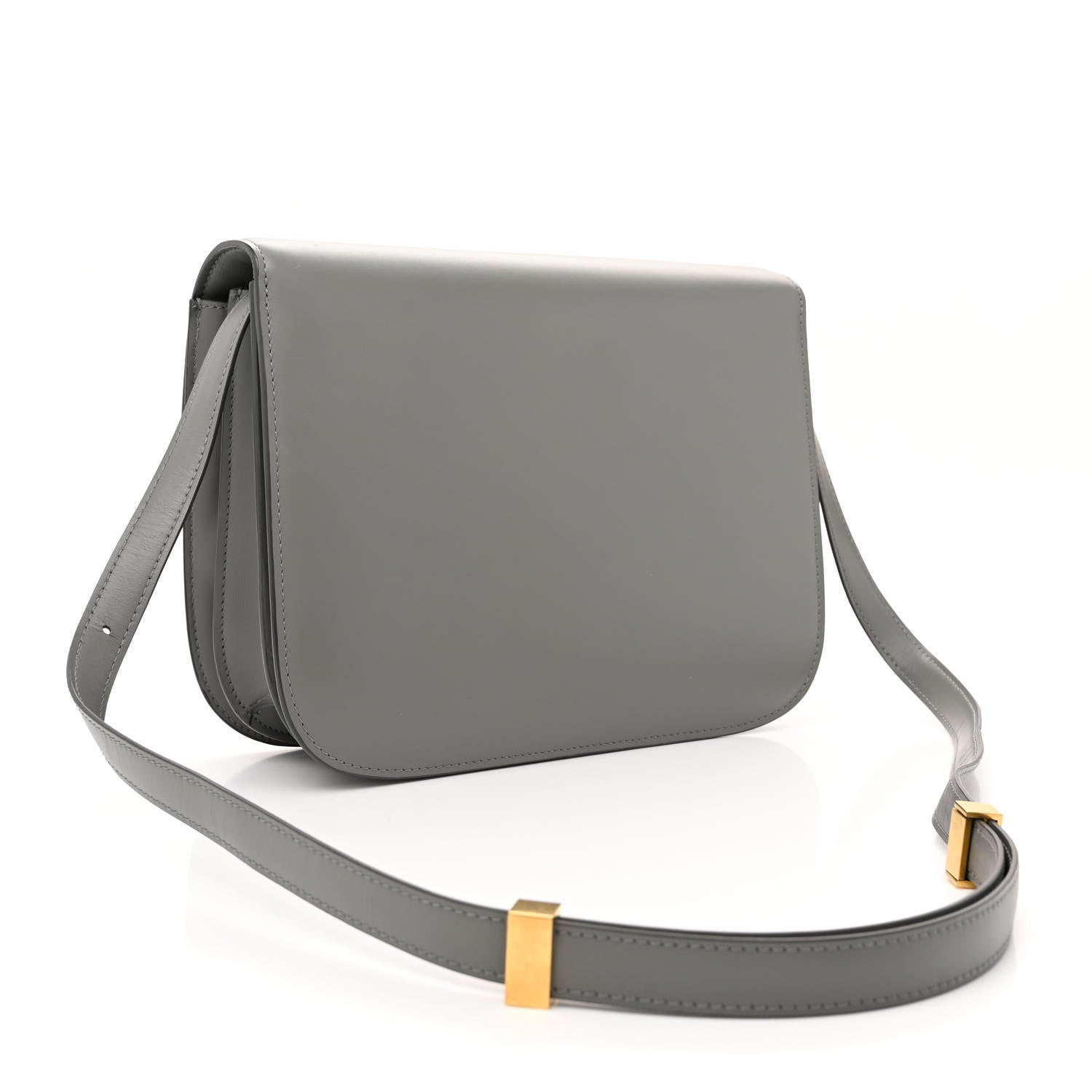 Celine Box Calfskin Medium Classic Box Flap Bag Zinc 3 of 14