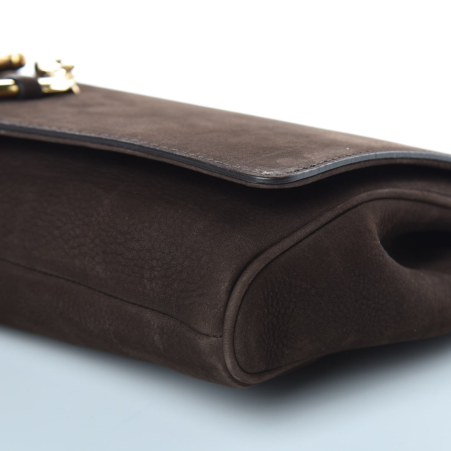 Nubuck Ribot Horse-Heads Clutch Brown
