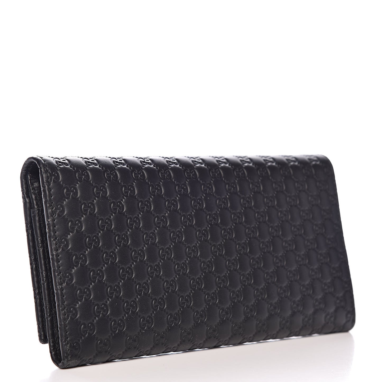 Soft Microguccissima Continental Wallet Black