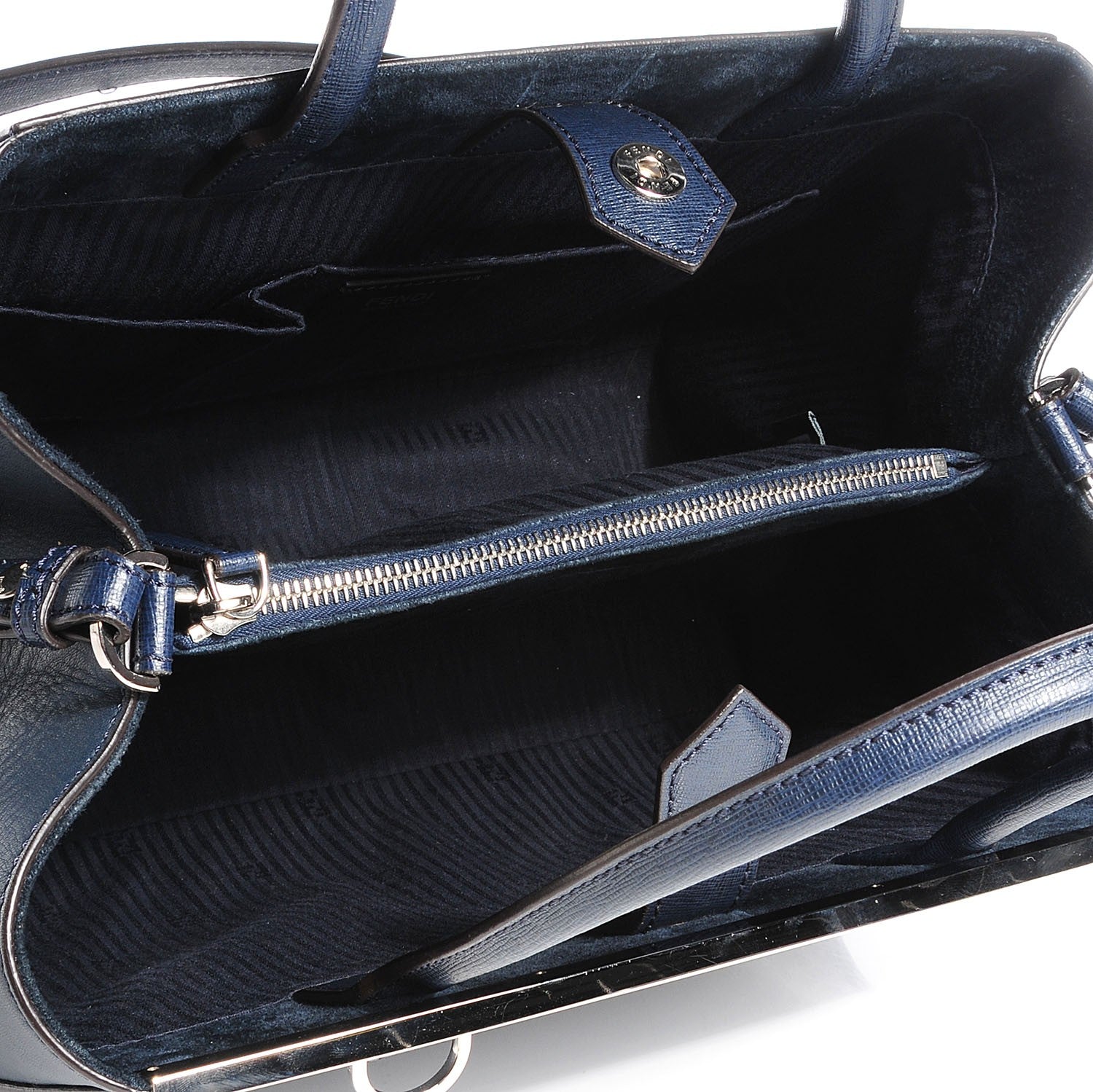 Fendi Vitello Elite Regular 2Jours Tote Lavagna 5 of 7