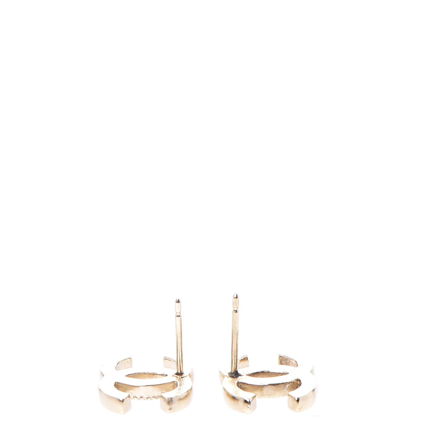 Crystal CC Earrings Gold