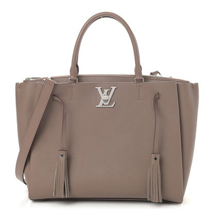 Louis Vuitton Calfskin Lockmeto Taupe Glace 1 of 9
