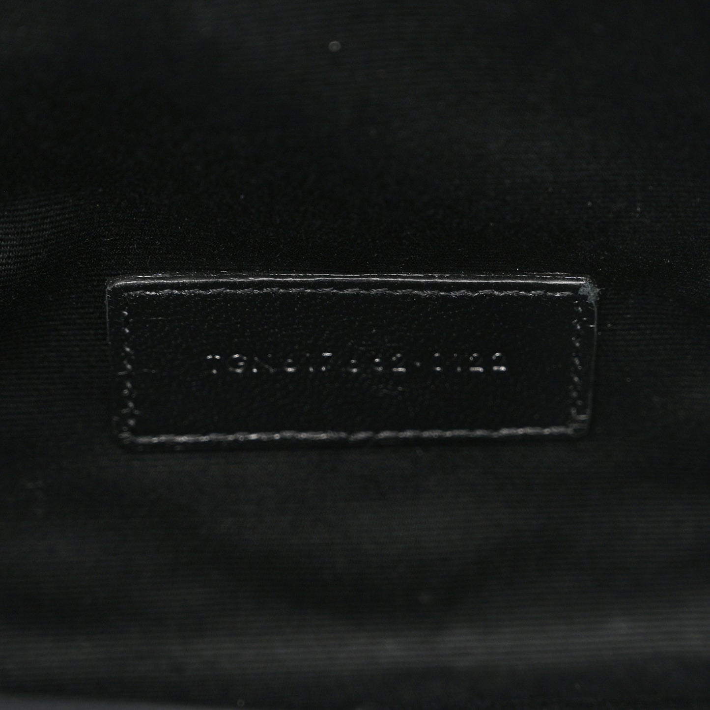 Grain De Poudre Matelasse Chevron Monogram Envelope Clutch Black