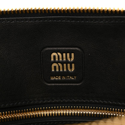 Miu Miu Nappa Aviator Regular Aventure Bag Black 6 of 10