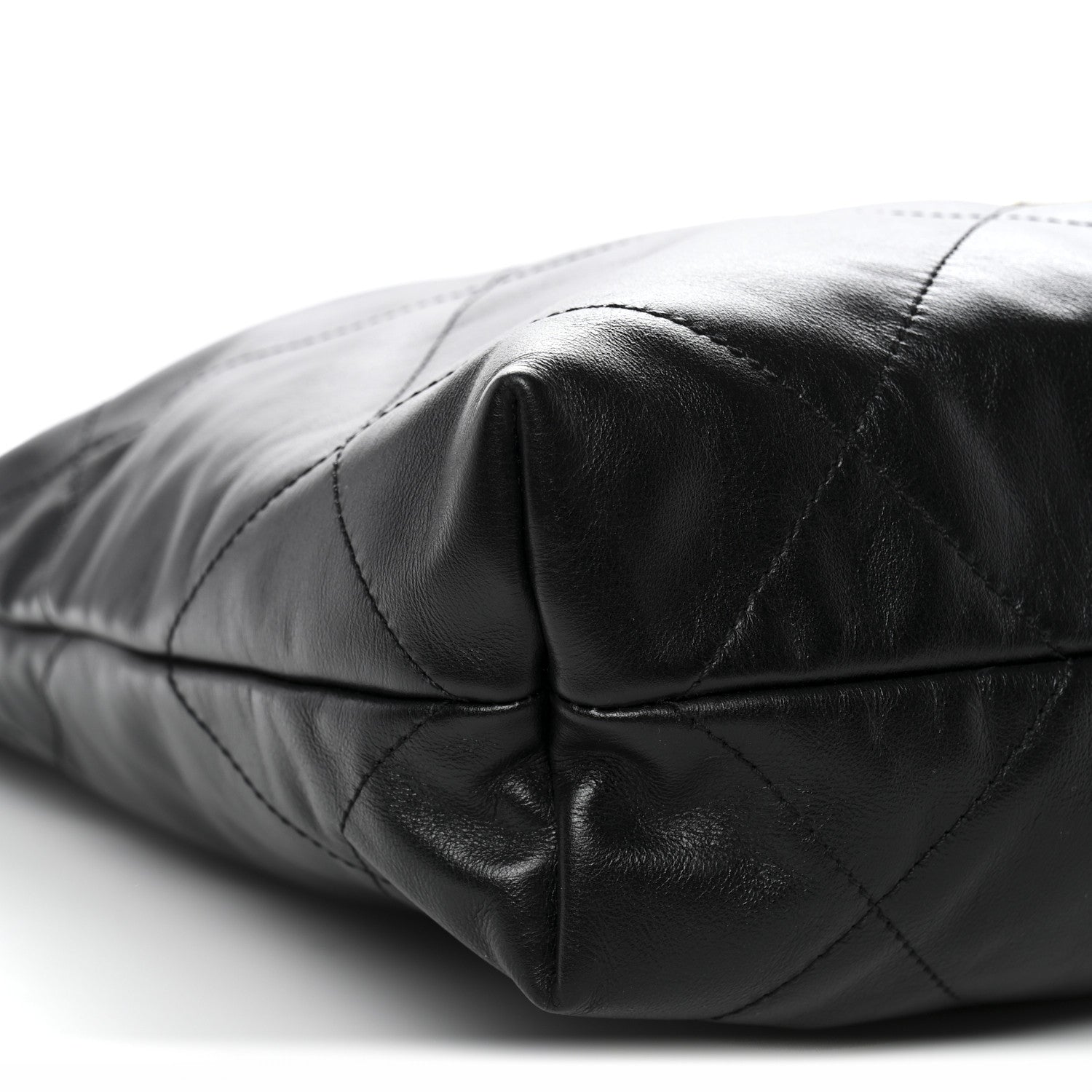 Chanel Shiny Calfskin Quilted Small Chanel 22 Black 10 of 12