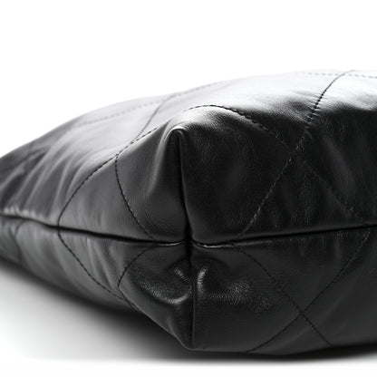 Chanel Shiny Calfskin Quilted Small Chanel 22 Black 10 of 12