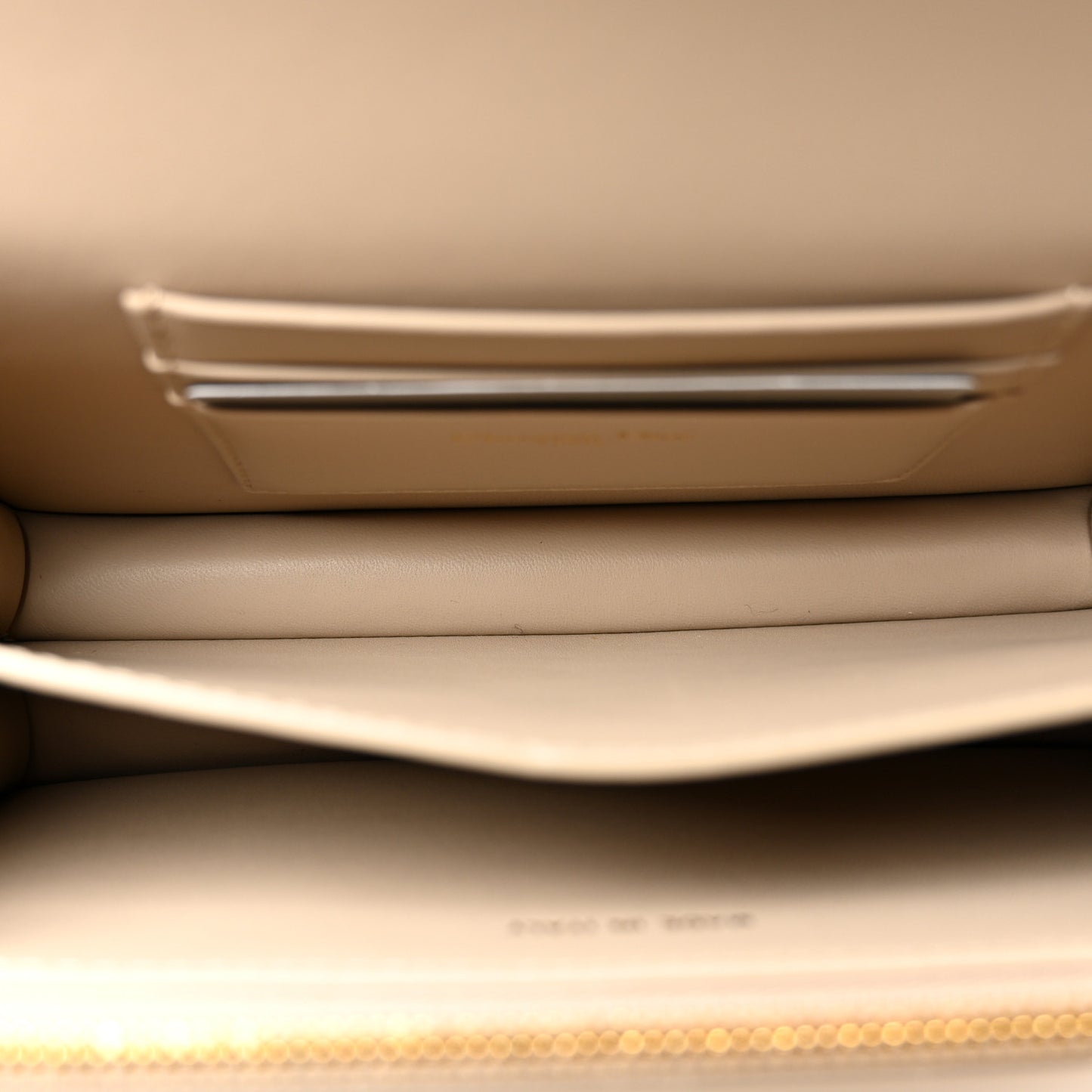 Lambskin Macrocannage Mini Miss Caro Bag Caramel Beige