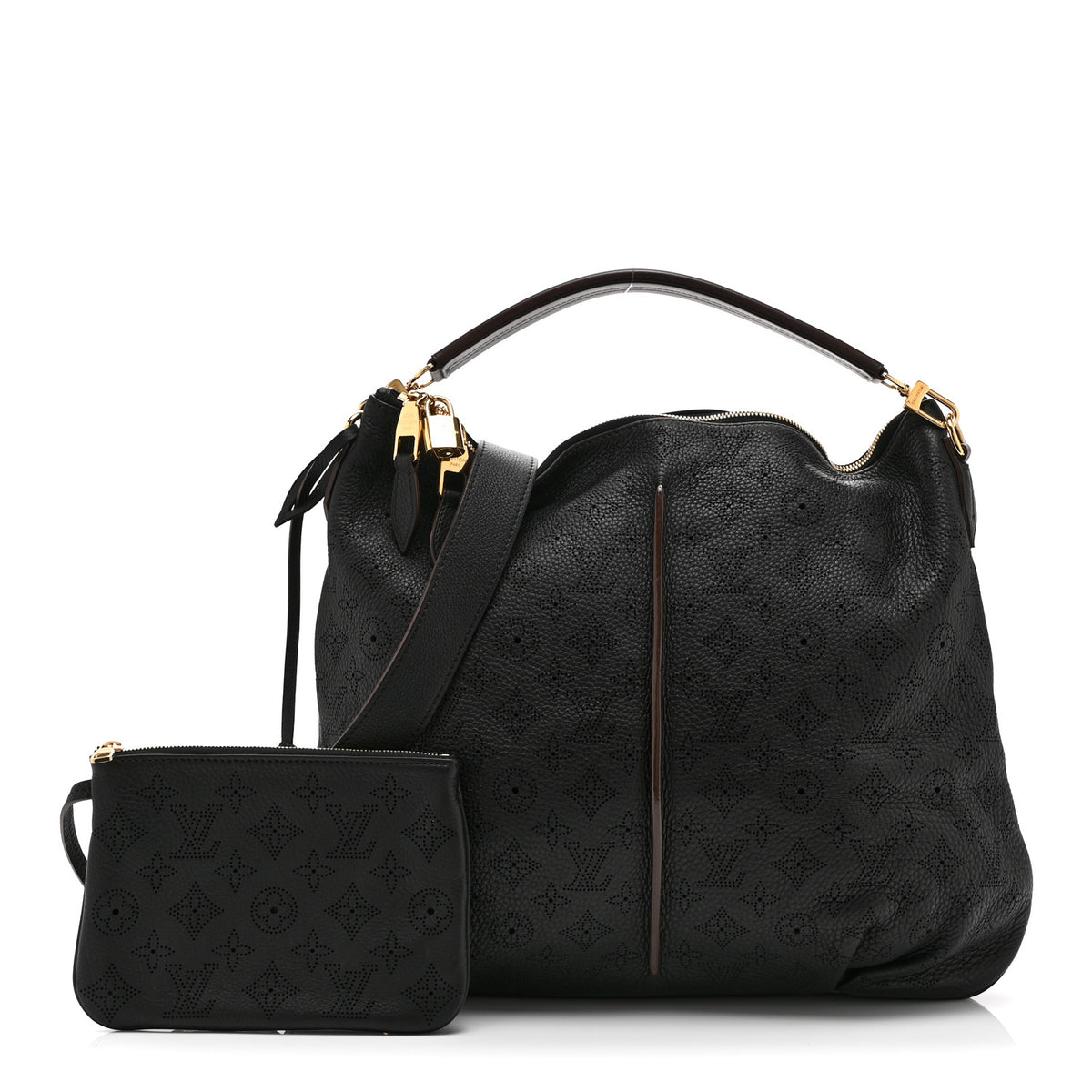 Louis Vuitton Mahina Selene MM Black 3 of 11
