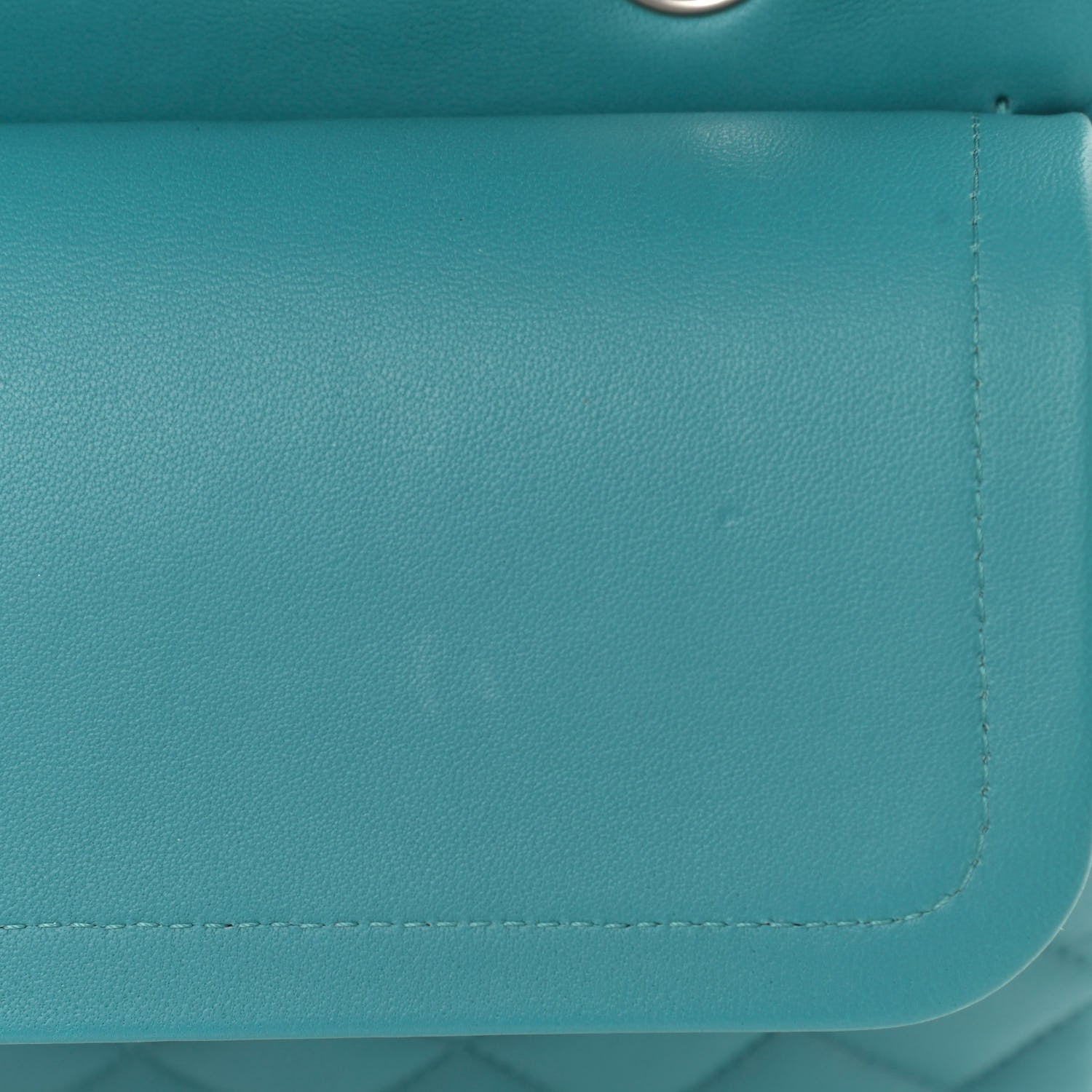 Chanel Lambskin Quilted Medium Double Flap Turquoise 12 of 12