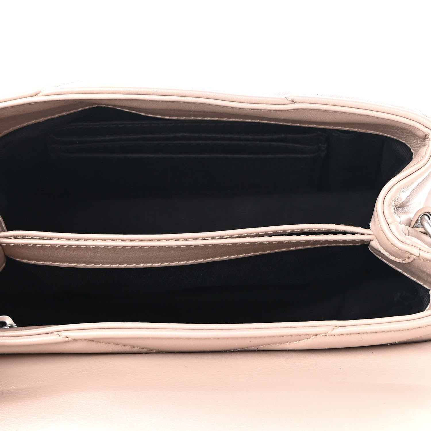Saint Laurent Calfskin Y Quilted Monogram Toy Loulou Crossbody Bag Nude Powder 4 of 7