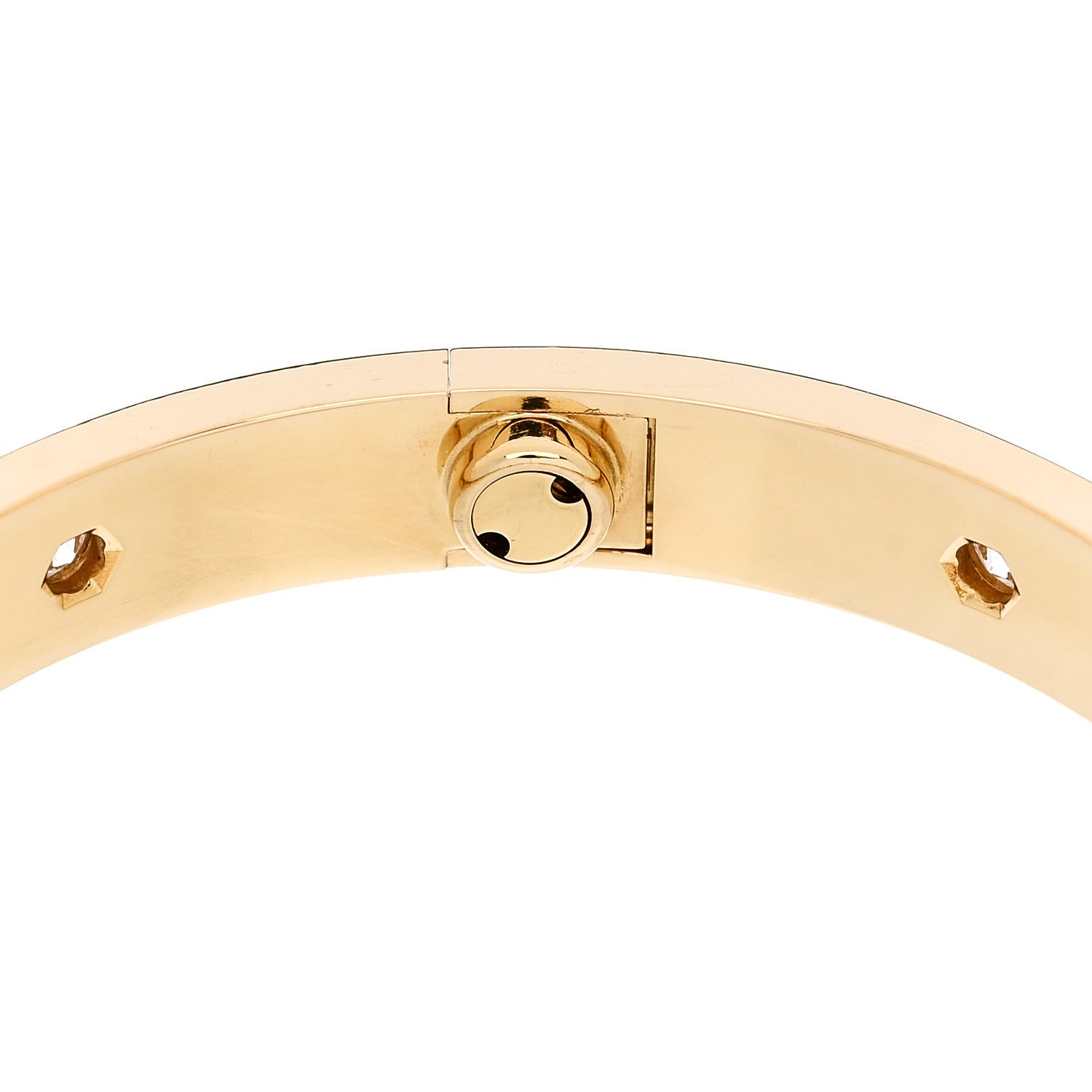 Cartier 18K Yellow Gold 10 Diamond LOVE Bracelet 16 7 of 9