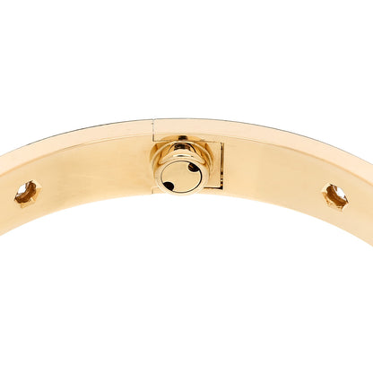 Cartier 18K Yellow Gold 10 Diamond LOVE Bracelet 16 7 of 9